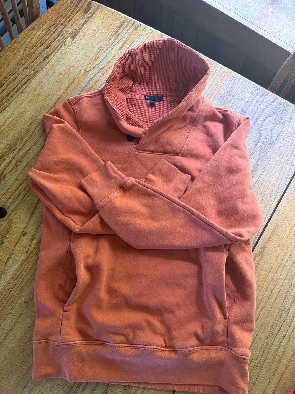 GAP Women’s Shawl Crewneck Sweatshirt in Rust